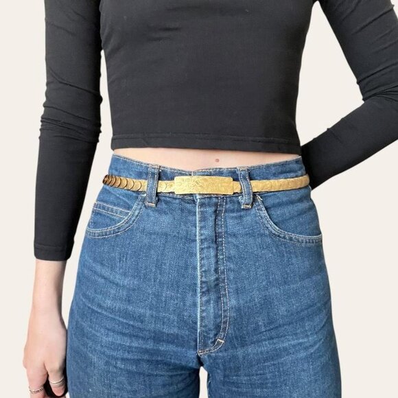 80s/90s vintage gold chain belt - Picture 2 of 6